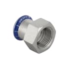 Geberit - Mapress RVS Fitting met 2 aansluitingen Mapr.Rvs Overgst.22X 1/2 Bi