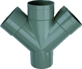 Wavin - Wadal Fitting met 4 aansluitingen Wadl Dubb T-St 45G 40 3Xm/S L
