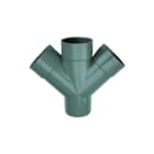 Wavin - Wadal Fitting met 4 aansluitingen Wadl Dubb T-St 45G 50 3Xm/S L