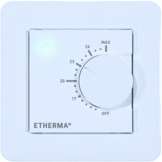 Etherma - Ruimtethermostaat Draaithermostt Appfunctie