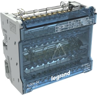 Legrand - LEXIC DIN Aansluitklem voor hoofdkabel Verdeelklm 4P 40A 13Aansl