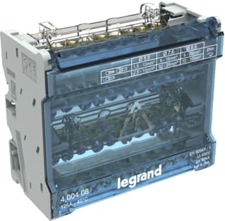 Legrand - LEXIC DIN Aansluitklem voor hoofdkabel Verdlklem 4P 125A 11Aansl