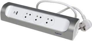 Legrand - Contactdooscombinatie tkd 3xpa usb a+c 1m alum
