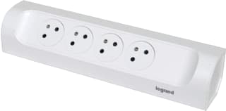 Legrand - Contactdooscombinatie tkd 4xpa z.snoer wit