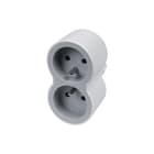 Legrand - Contactdooscombinatie Dom Contactst 2Xpa W-Gr