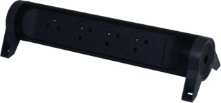 Legrand - Contactdooscombinatie tkd 4xpa zonder - zwart