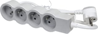 Legrand - Contactdooscombinatie tkd 4xpa met 1,5m wit-gr