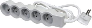 Legrand - Contactdooscombinatie tkd 5xpa met 3m wit-gr