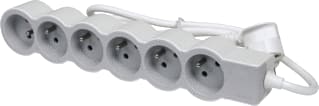 Legrand - Contactdooscombinatie tkd 6xpa met 3m wit-gr
