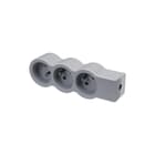 Legrand - Contactdooscombinatie tkd 3xpa z snoer wit-gr