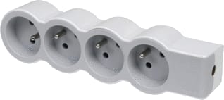 Legrand - Contactdooscombinatie Tkd 4Xpa Z Snoer Wit-Gr
