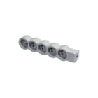Legrand - Contactdooscombinatie tkd 5xpa z snoer wit-gr
