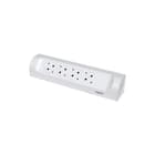 Legrand - Contactdooscombinatie Tkd 4X2P+A Z.Snoer Wit
