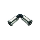 Henco - 1PK Fitting met 2 aansluitingen Pers Knst Knie 50X50