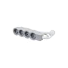 Legrand - Contactdooscombinatie Tkd 4X2P+A 1,5M Wit-Grijs