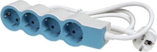 Legrand - Contactdooscombinatie tkd 4x2p+a 1,5m soft bl