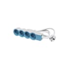Legrand - Contactdooscombinatie tkd 4x2p+a 1,5m soft bl