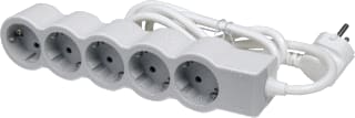 Legrand - Contactdooscombinatie Tkd 5X2P+A 3M - Wit-Grijs