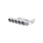 Legrand - Contactdooscombinatie Tkd 5X2P+A 3M - Wit-Grijs