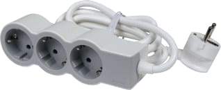 Legrand - Contactdooscombinatie Tkd 3X2P+A 5M - Wit-Grijs