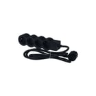 Legrand - Contactdooscombinatie Tkd 4X2P+A 5M - Zwart