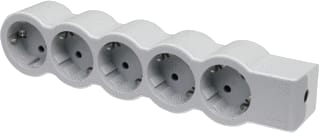 Legrand - Contactdooscombinatie Tkd 5X2P+A Zon Snoer W-Gr