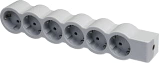 Legrand - Contactdooscombinatie Tkd 6X2P+A Zon Snoer W-Gr