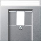 Gira - Systeem 55 Inzetplaat schakelmateriaal Inzpl 1/2 Ls/Tae T Alu 55