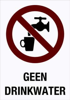 Pikt-O-Norm - Veiligheidspictogram Ptg14X20 Geen Drinkwat