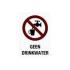 Pikt-O-Norm - Veiligheidspictogram Ptg14X20 Geen Drinkwat