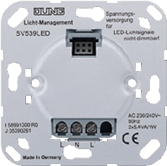 Jung - Basiselement LED Universele voedingseenheid Netvoeding Sign Basis