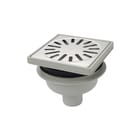 Aquaberg - 4015 Vloerput met 1 aansluiting Abs Put Ve 15X15Cm Rvs304