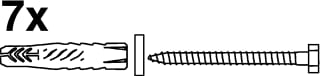 Linido - Toebeh./onderd. douche-/toiletstoel Hand Bevestigingsset Douchezit