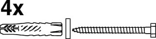 Linido - Toebeh./onderd. douche-/toiletstoel Hand Bevestigset Douchezit Se4