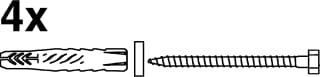 Linido - Ergogrip Losse comp. handgr. aangepast san. Hand Bevestigingsset