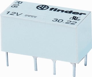 Finder - 30 Schakelrelais relais pr 30 2w2a 12dc