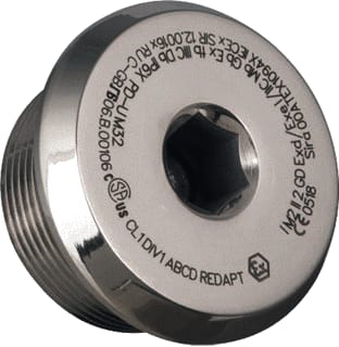 Redapt - Afdichtdop kabelinvoer EXDE DOMEHEAD PLUG M63