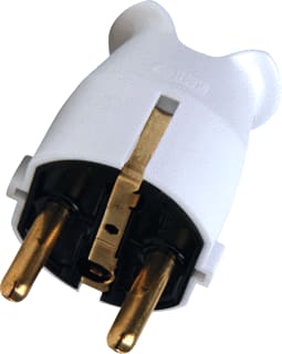 Bailey - Geaarde stekker stekker f 3x1.5mm2 wit