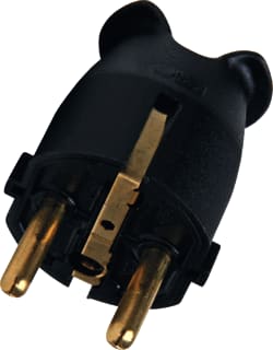 Bailey - Geaarde stekker stekker f 3x1.5mm2 zwart