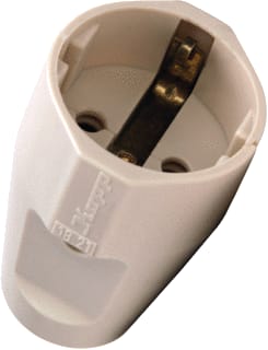 Bailey - Koppelcontactstop (geaard) stekker kop 3x1.5mm2 wit