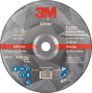 3M - Slijpsteen Afbschijf T27 230X7X2223