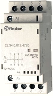 Finder - 22 Met LED Magneetschakelaar 3M 1V 25A 12Vuc