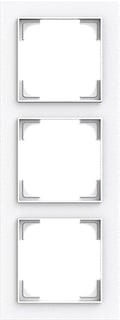ABB Busch-Jaeger - Art Afdekraam schakelmateriaal Afdkrm 3V Lin Stud Wit