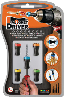 Micaton - Bithouder 5 pack magnt schrf hdr
