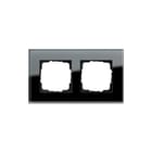 Gira - Esprit Afdekraam schakelmateriaal Afdkrm 2V Esprt Glas Zwrt