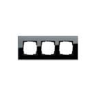 Gira - Esprit Afdekraam schakelmateriaal Afdkrm 3V Esprt Glas Zwrt