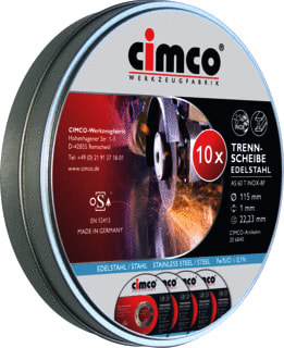 Cimco - Slijpschijvenset Slijpschf Rvs10St 115X1Mm