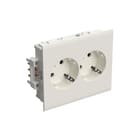 Stago - WGX-W Wandcontactdoos (WCD schakelmat.) Wcd 2-V S Sb Ral9010