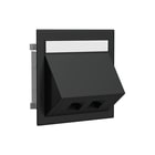 Stago - WGX-W Datacontactdoos twisted pair Dubbel Excl Rj45 Ral9017