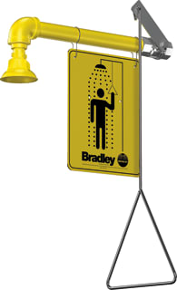 Bradley - Nood-oogdouchecombinatie plensd wand kst douchekop